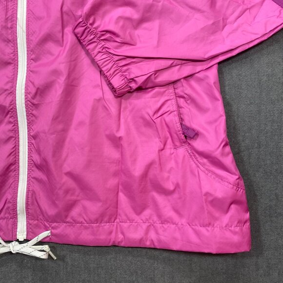 Columbia Womens Two-Tone Pink Lightweight Windbreaker Jacket With Hood Medium - Picture 7 of 13